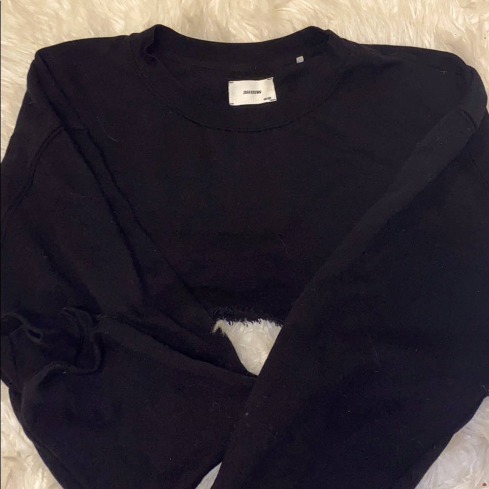 Joah brown cut off sweater ONE SIZE